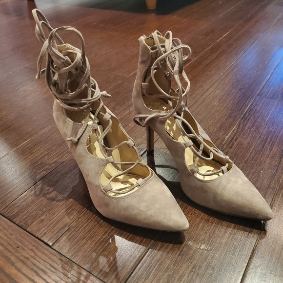 Vince Camuto Lace-up Heels - Picture 2 of 8